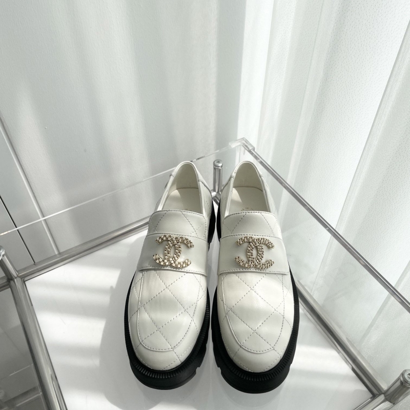 Ch*el leather shoes